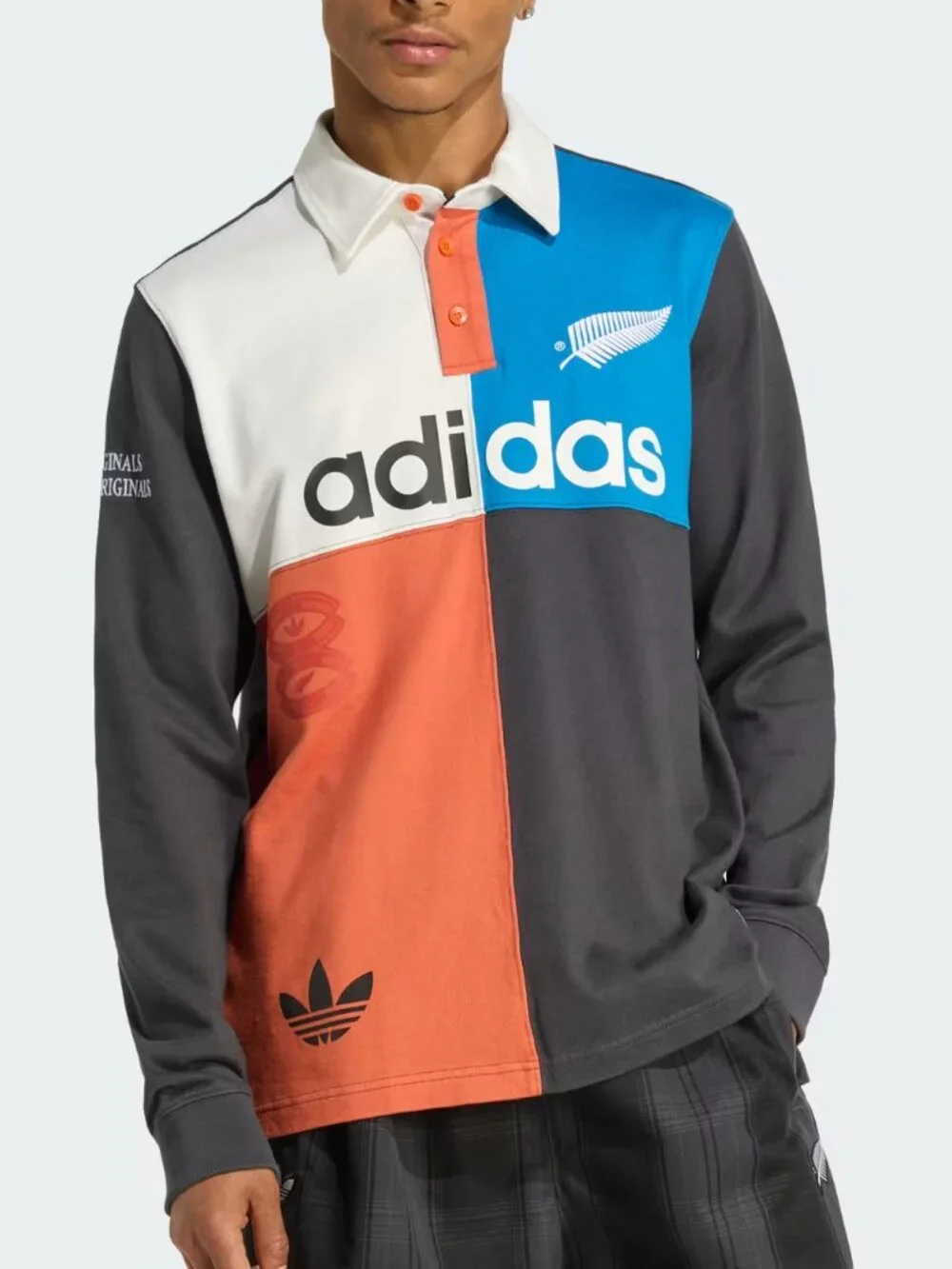 Adidas Originals & All Blacks Men’s Heritage Rugby Polo Shirt, Size Large (New)